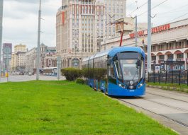 В Москве успешно испытывается первый в России беспилотный трамвай